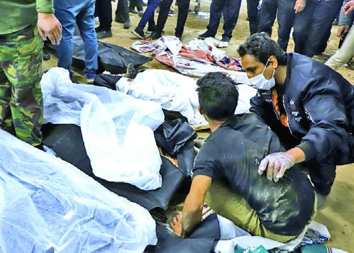 En Kerman, sur de Irán, donde más de cien personas murieron.