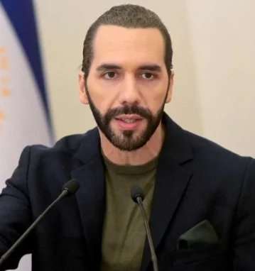 Nayib Bukele, presidente que busca la reelección.