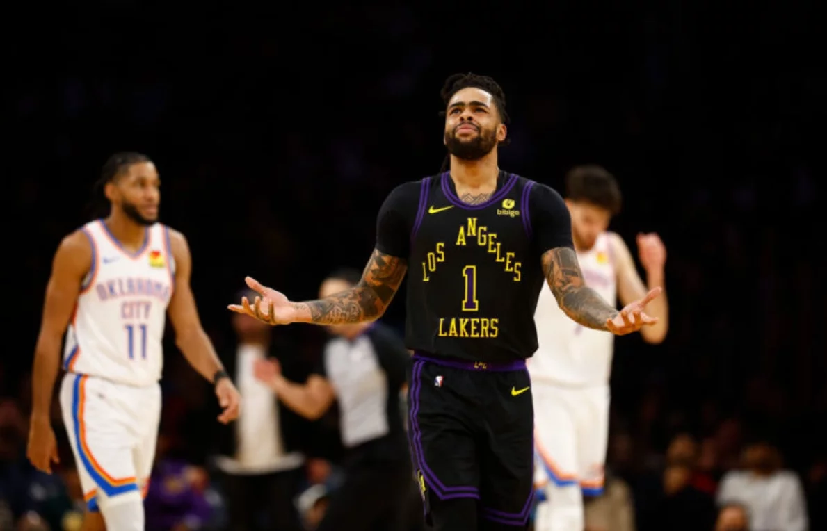 D’Angelo Russell fue uno de los principales protagonistas en el triunfo de los Lakers.