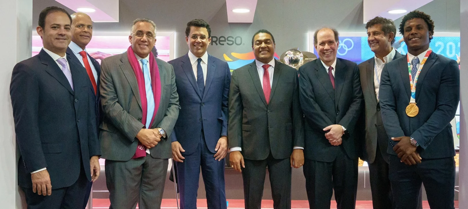 David Llibre,  Félix Sánchez, Luisín Mejía,David Collado, José Monegro,Felipe Vicini, Manuel Estrella y Adeury Corniel.