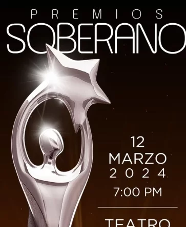 Estatuilla de la premiación de el Soberano.