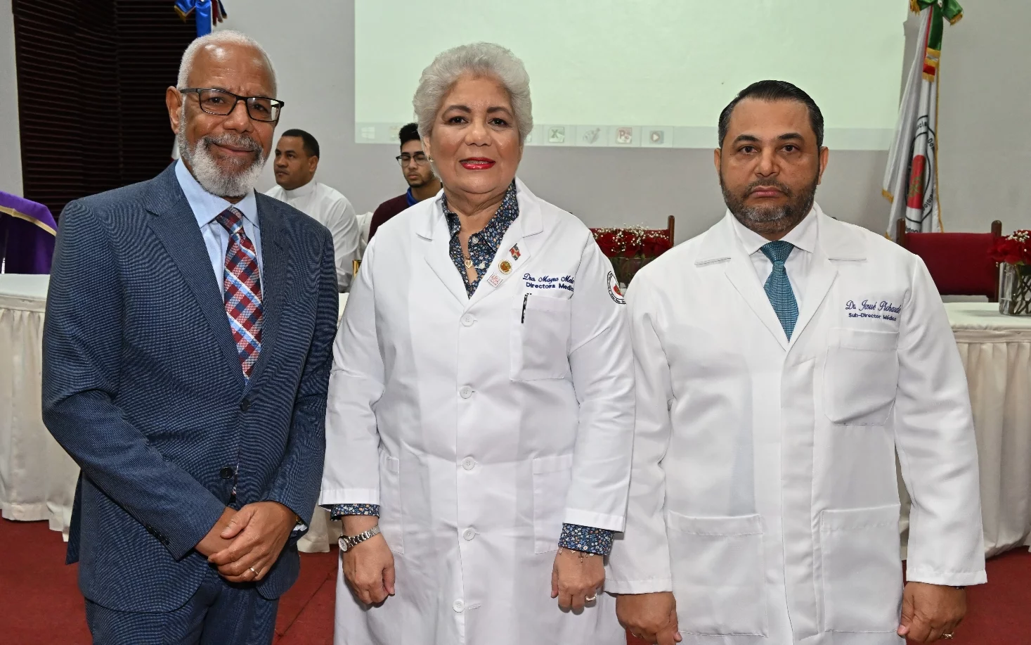 Santiago José, Mayra Melo y Josue Pichardo.