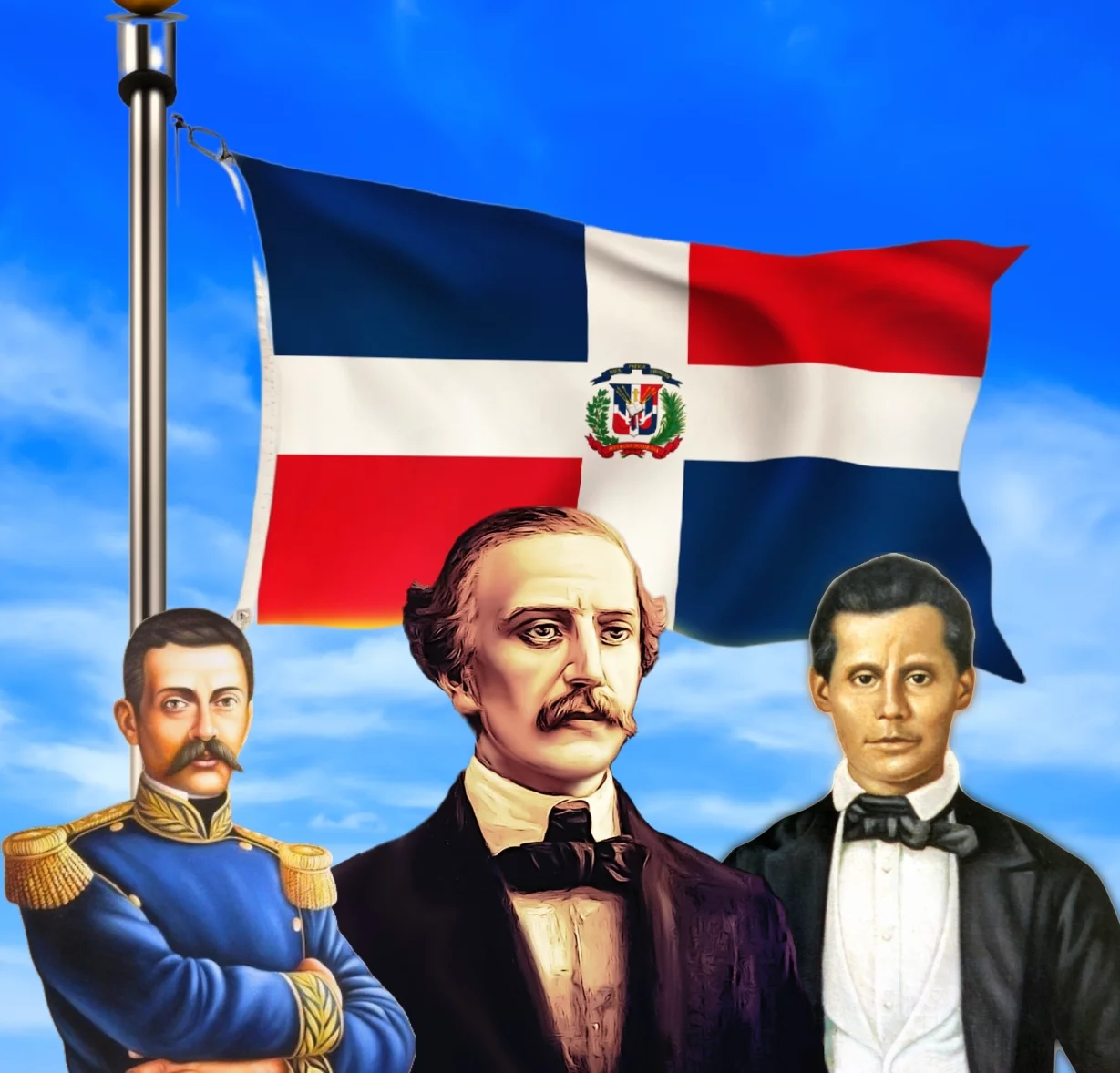 Hoy se celebra el 180 aniversario de la Independencia Nacional.  ISRAEL MARTÍNEZ