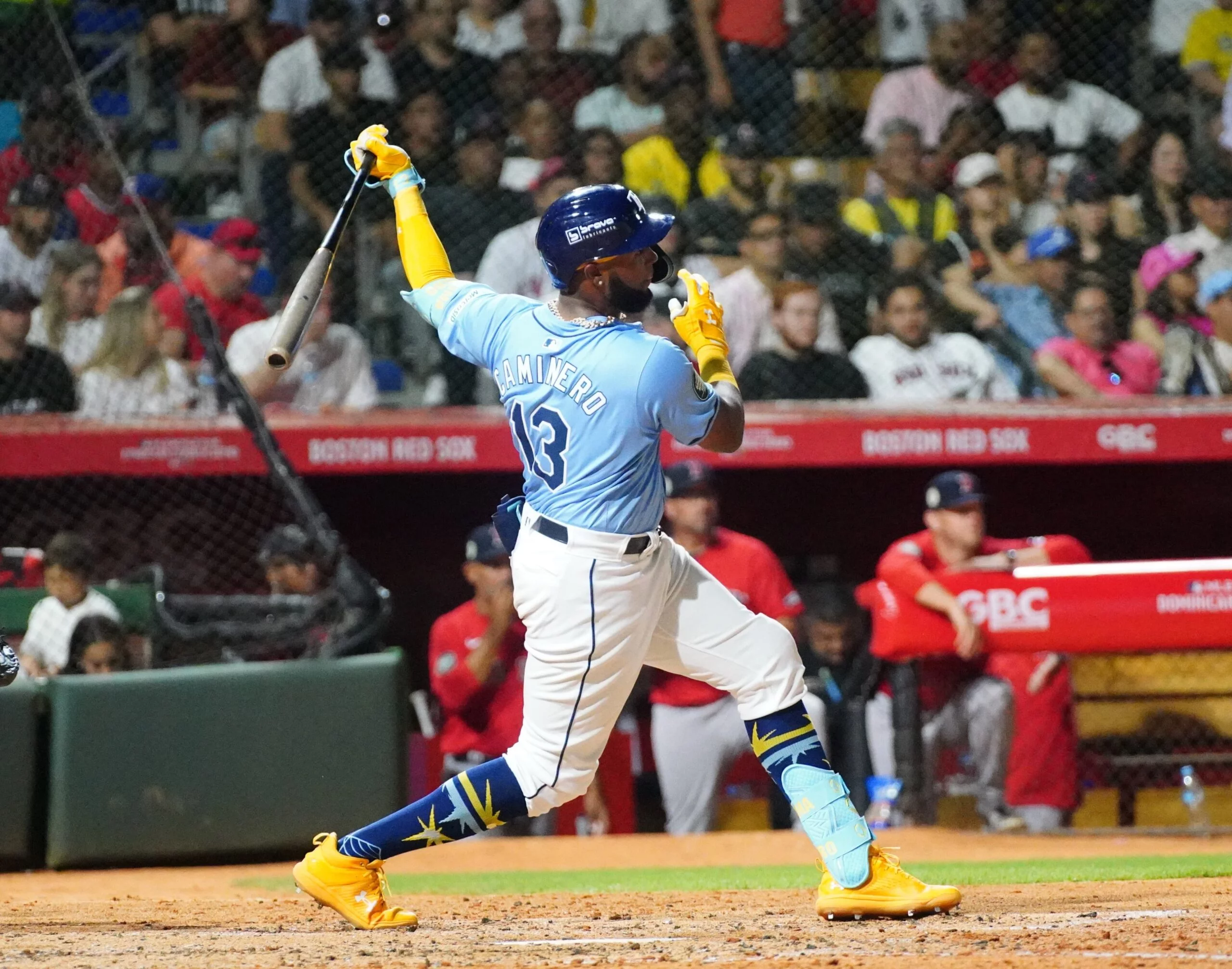Junior Caminero  tiene un futuro  promisorio.  Manolito Jimenez