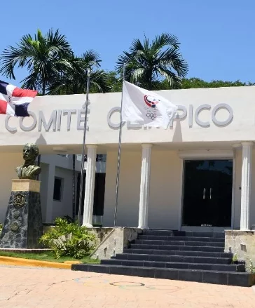 Parte frontal del Comité Olímpico Dominicano.
