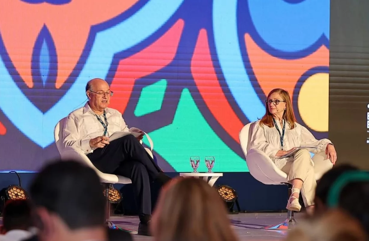 Ian Goldfjan, presidente del BID, durante las Asambleas del BID 2024.