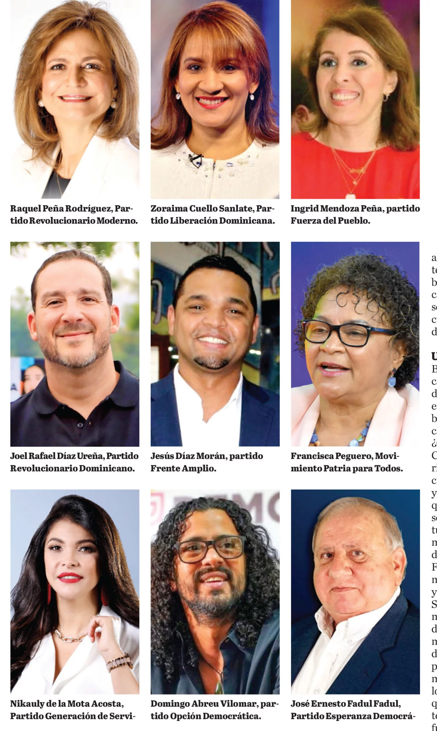 candidaturas vicepresidenciales