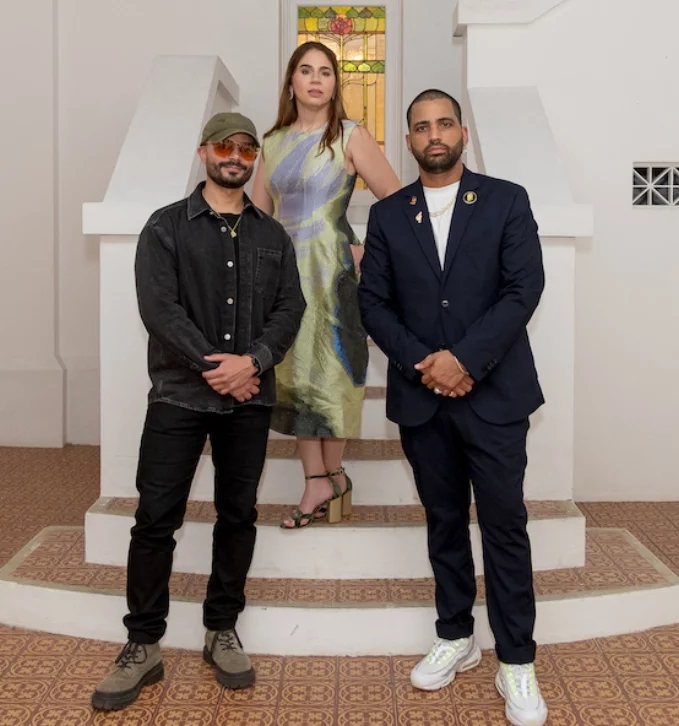 Tony Rodríguez, Olga Alba y Danny Báez.