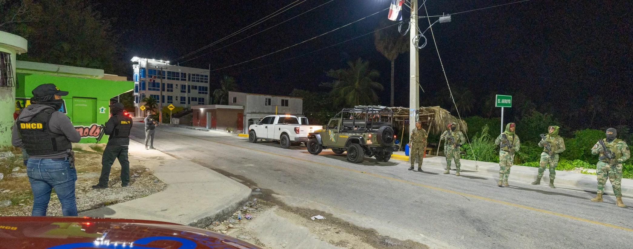 Autoridades instalaron un centro de operación en un lugar estratégico de la zona sur, desde donde fue dirigido el despliegue de ayer.   fuente externa