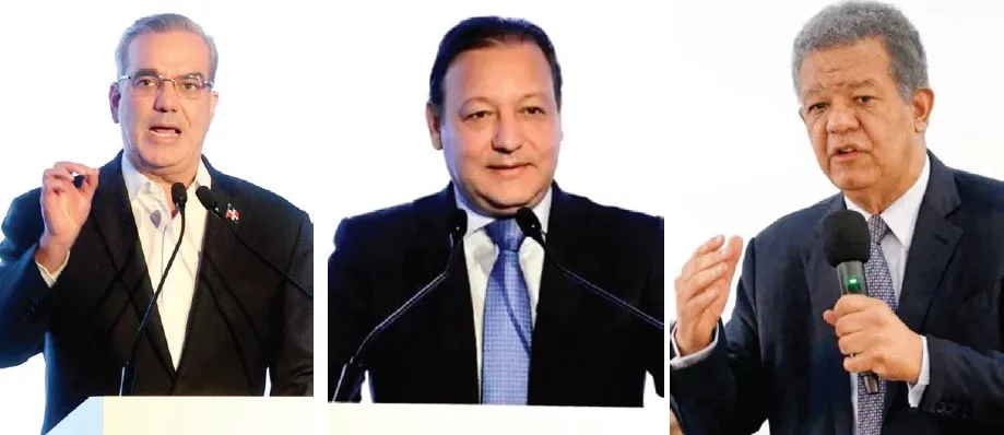 Luis Abinader, Abel Martínez y Leonel Fernández expusieron por separado sus propuestas.    fuente externa