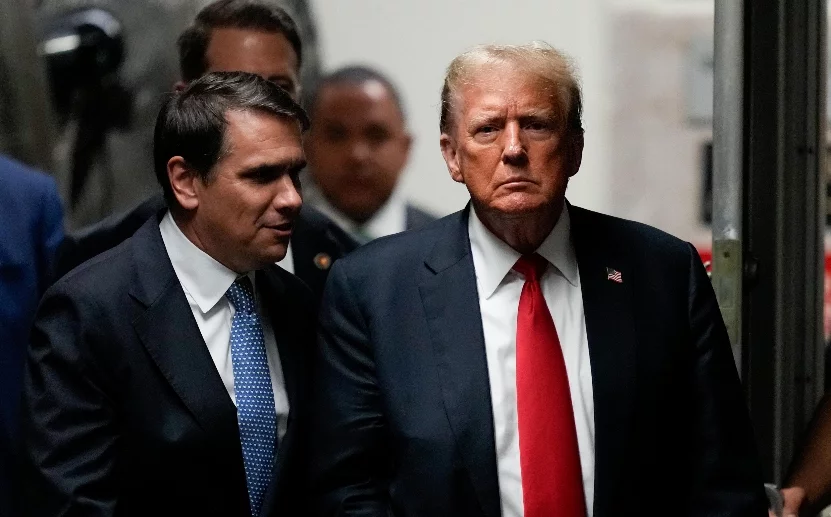 Former US President Trump attends hush money criminal trial
