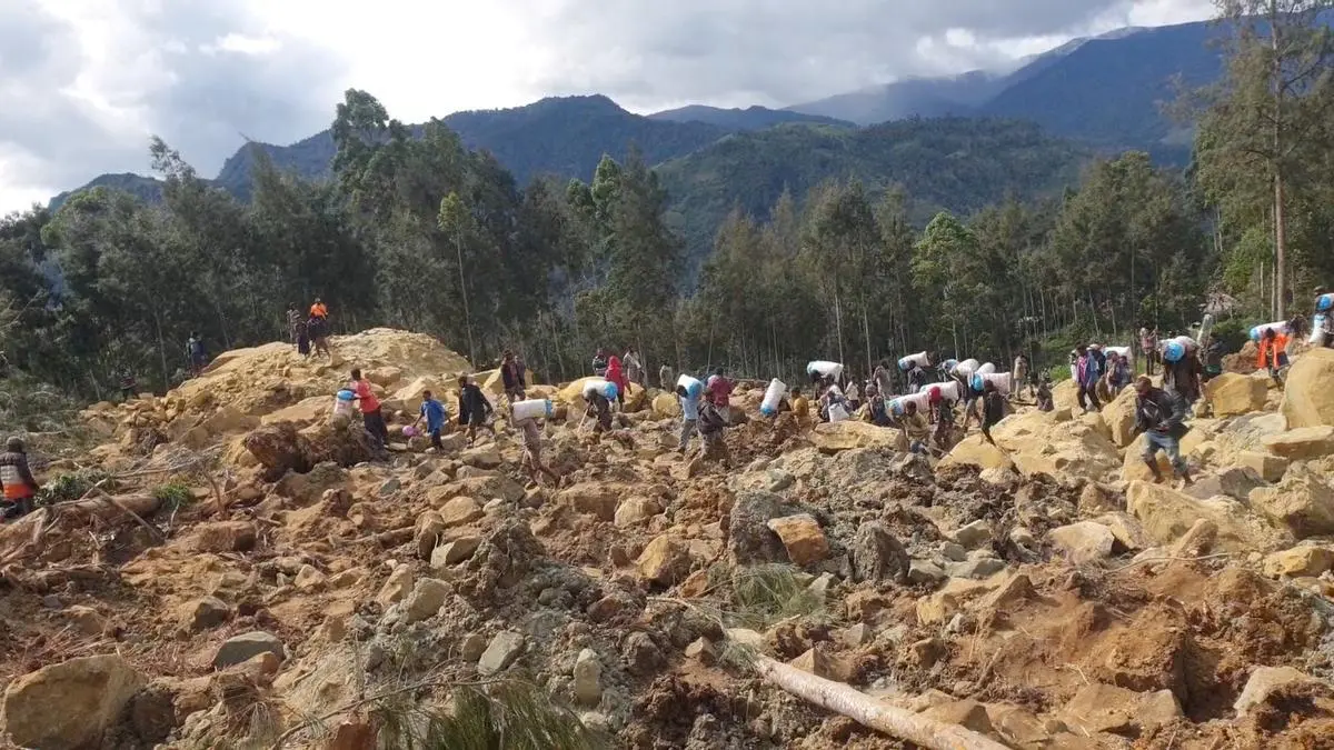 Avalancha-en-Papua-Guinea