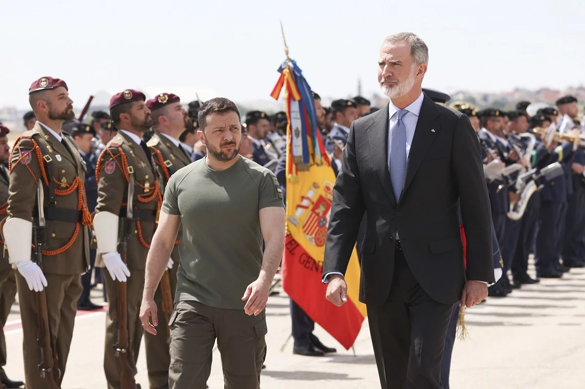 El rey de España recibe a Zelenski en Madrid