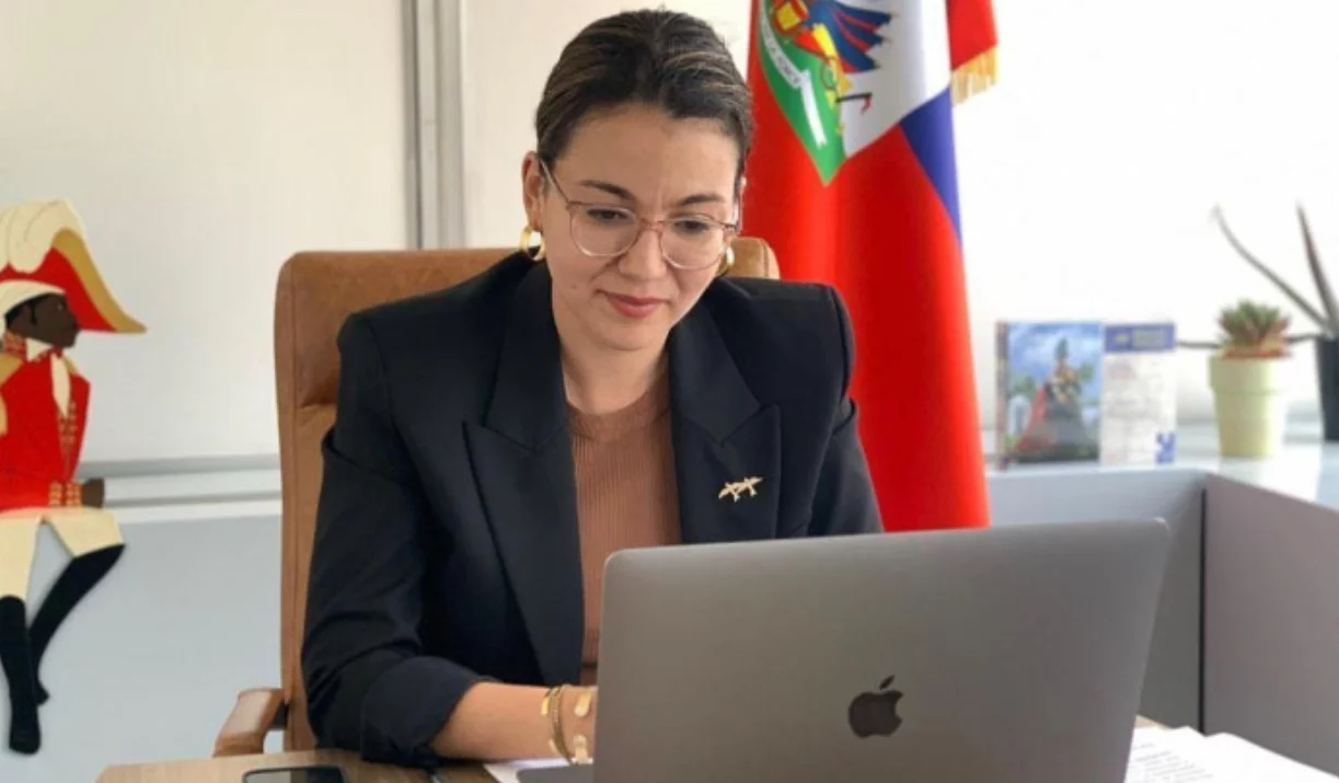 La canciller de Haití, Dominique Dupuy, participa en la Asamblea General de la OEA.