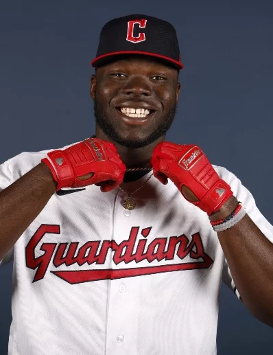 Jhonkensy Noel puede causar estragos con su gran poder.  AP