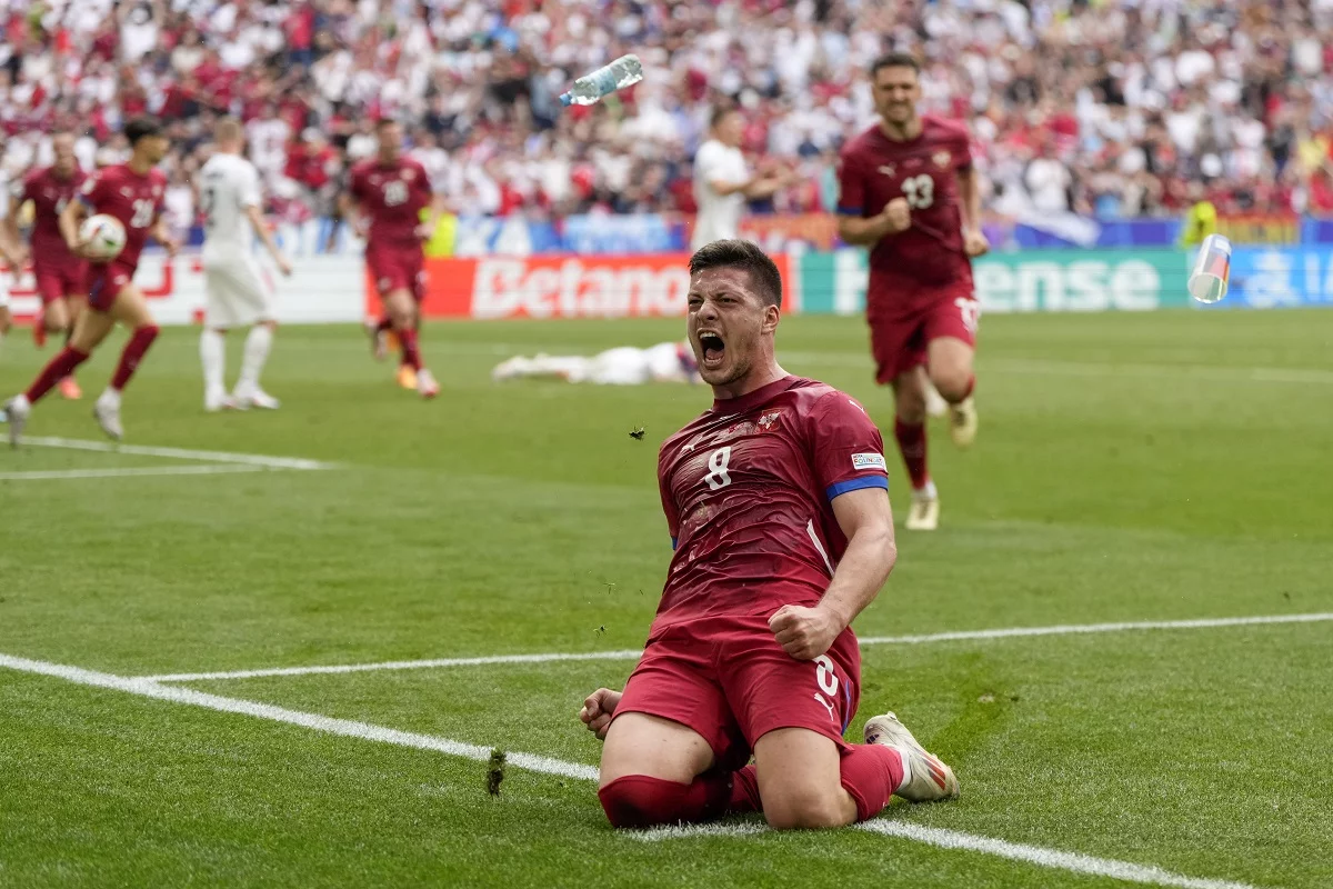 Euro 2024 Soccer Slovenia Serbia
