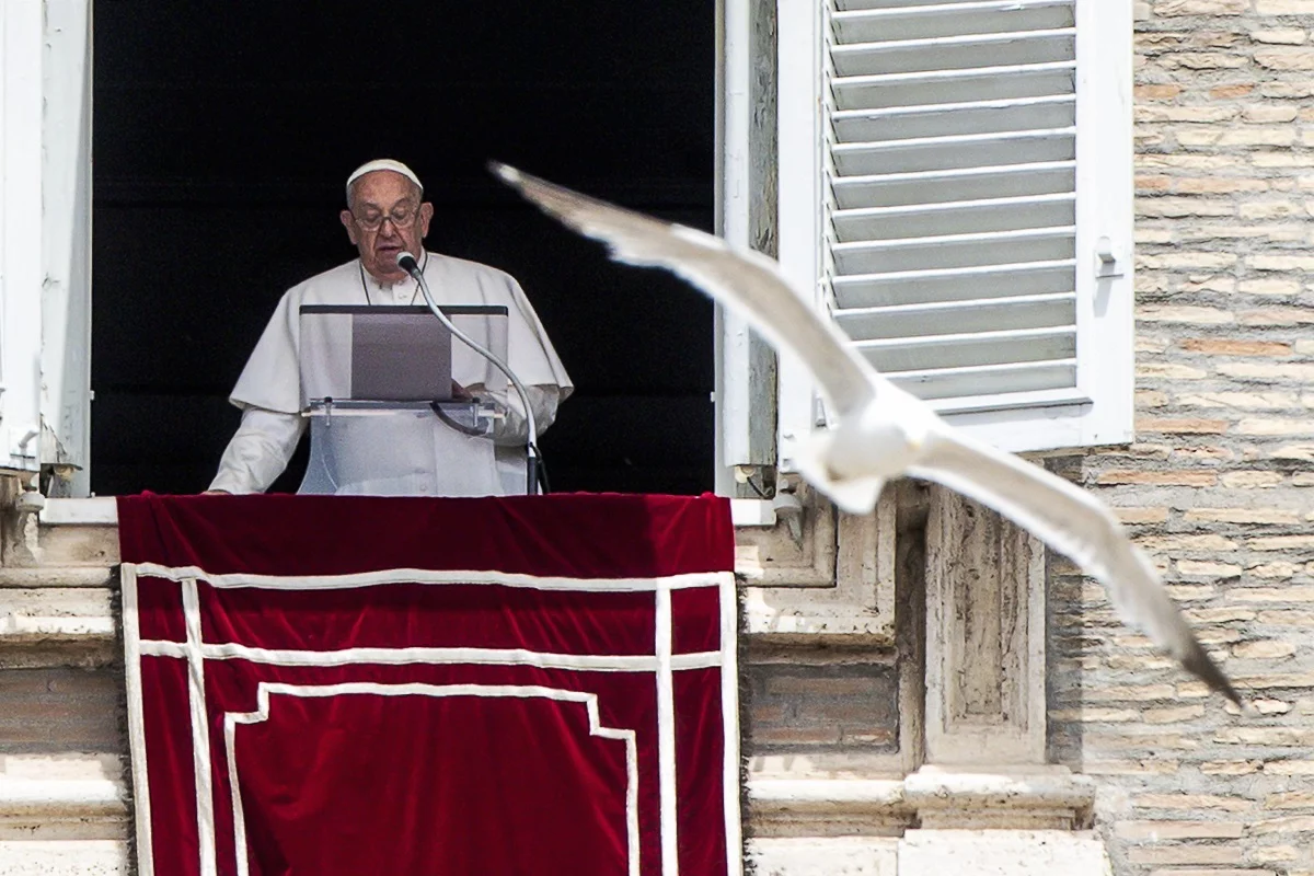 Pope Francis' Angelus prayer in the Vatican