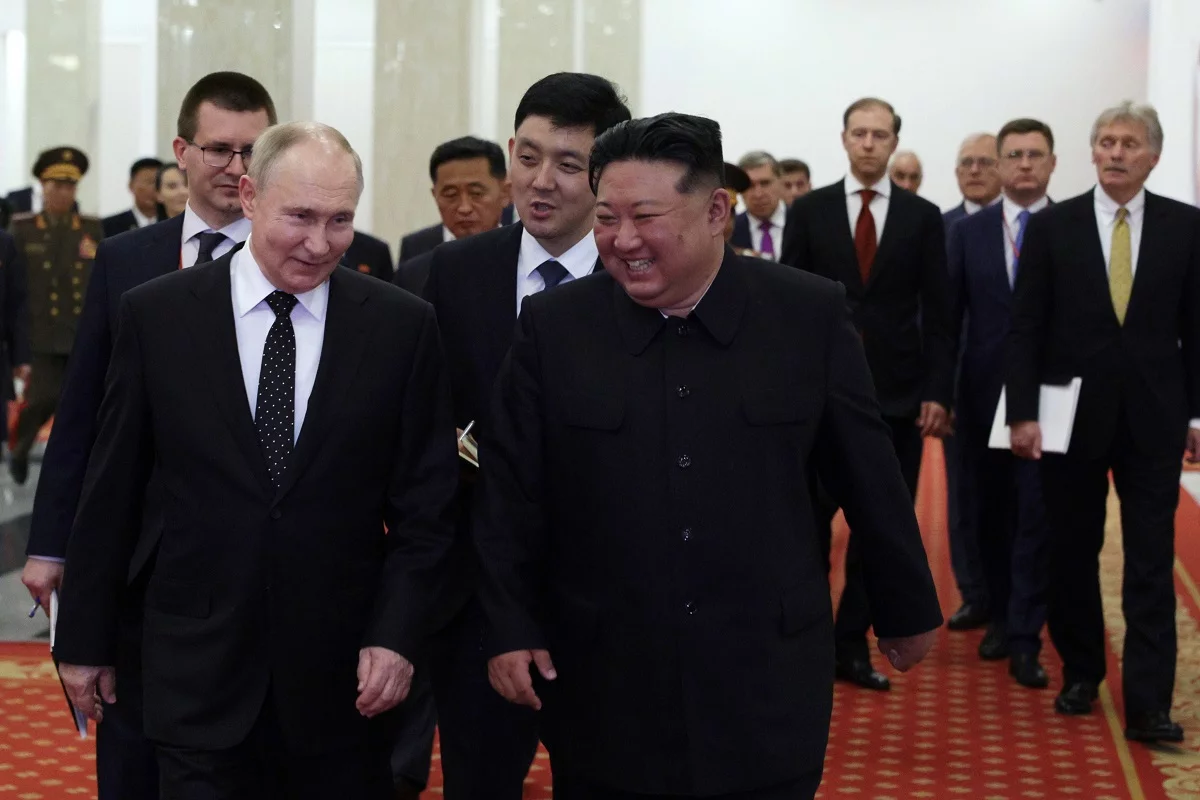 Russian President and North Korean Leader attend gala concert in Pyongyang