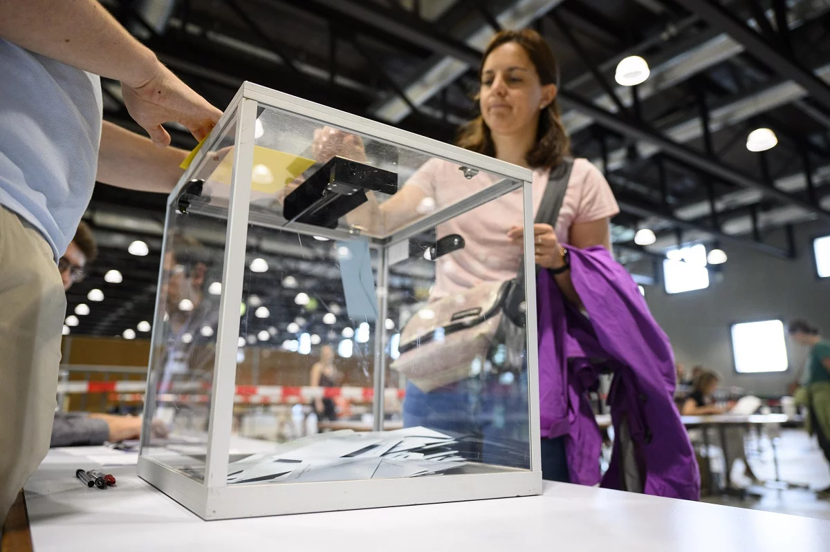 French people living in Switzerland vote in French first round of snap parliamentary elections