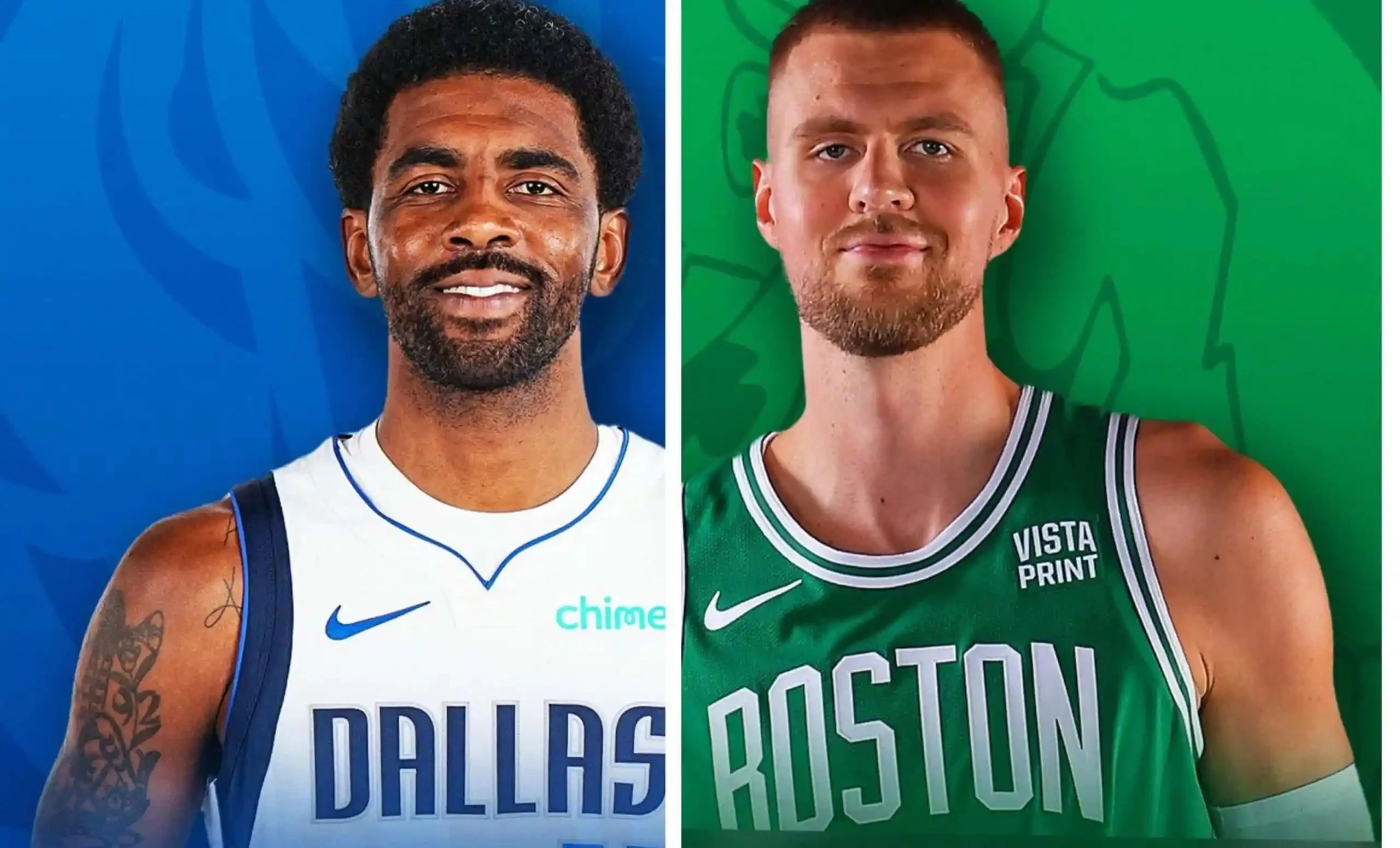 Kyrie Irving y Porzingis