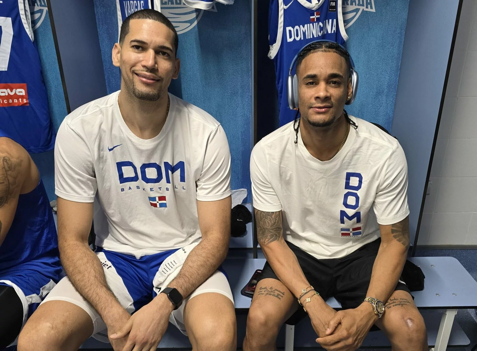 Los veteranos jugadores Eloy Vargas y Victor Liz
