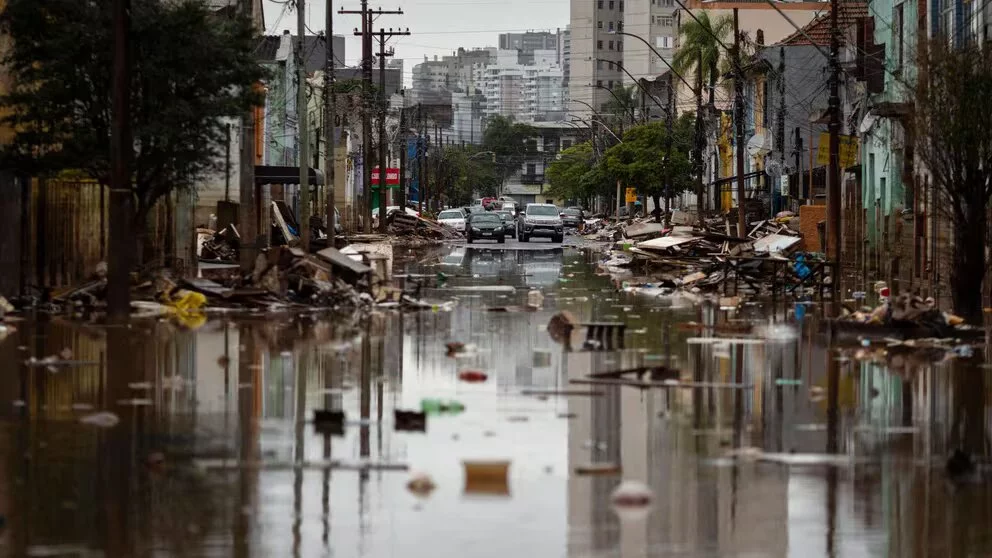 Inundación en Brasil