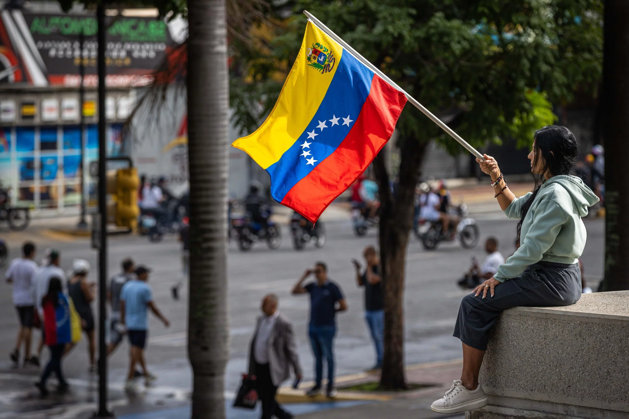Protestas en Caracas contra los resultados de las presidenciales
