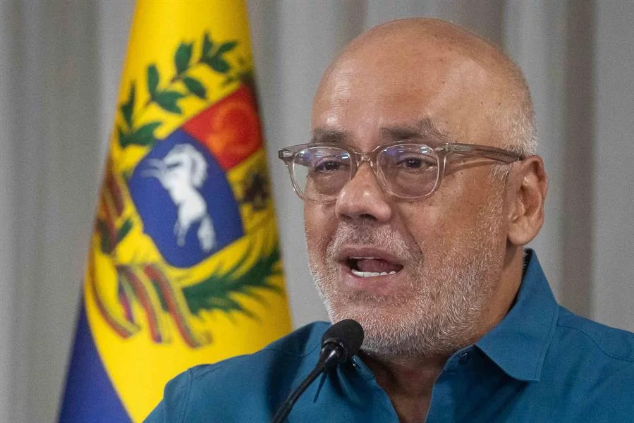 El-presidente-del-Parlamento-venezolano-y-jefe-de-campana-del-chavismo-Jorge-Rodriguez