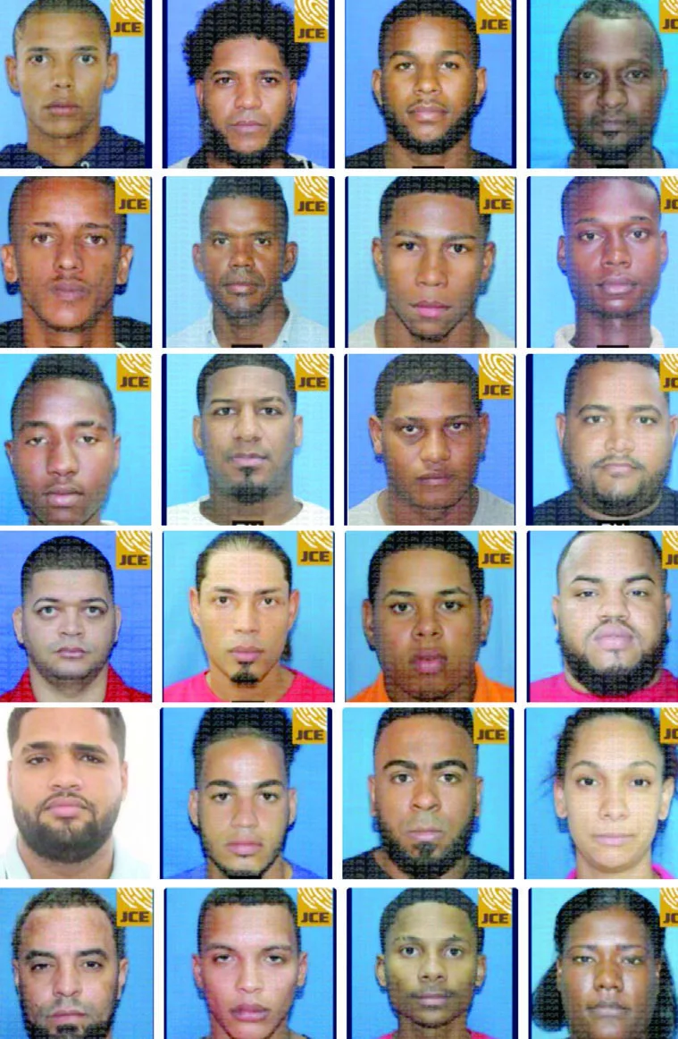 Así aparece el listado de los  más buscados en la página de la Poolicía Nacional.  Fuente externa.
