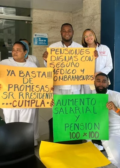 Gremios de enfermería realizaron protestas en demanda de reivindicaciones. Fuente externa