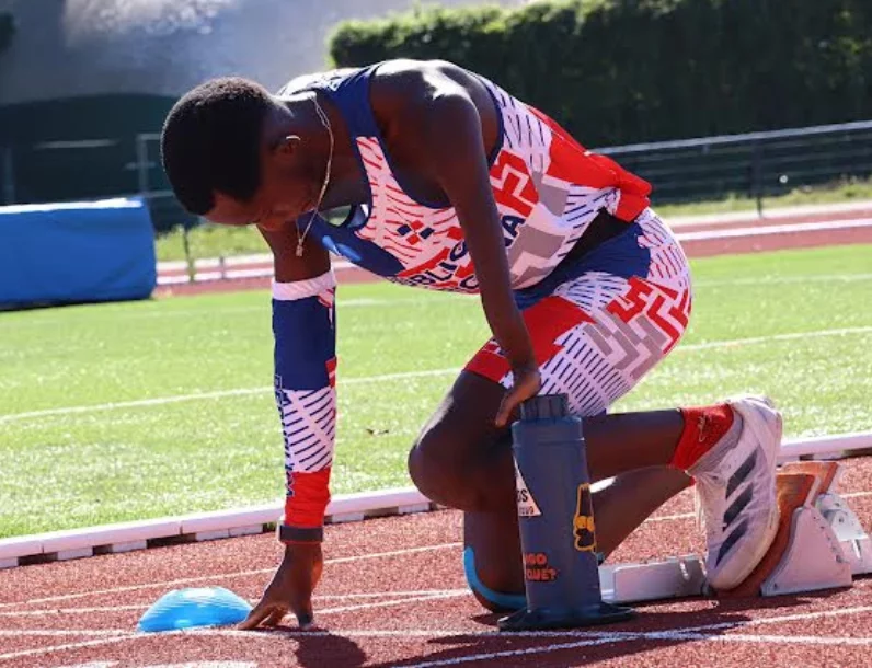 2 El velocista Luis Andrés Vázquez, listo para traer medallas.