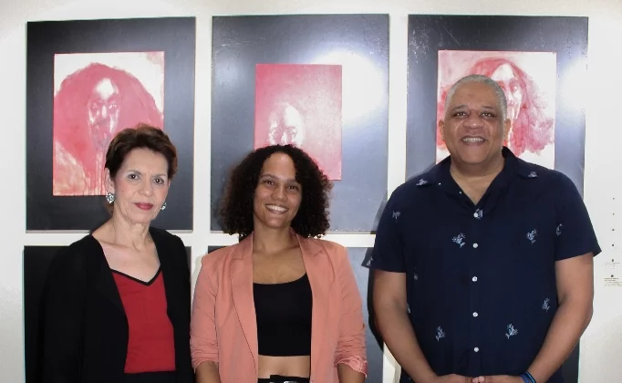 María del Carmen Ossaye, Indhira Hernández y Juan Carlos Ditrén.