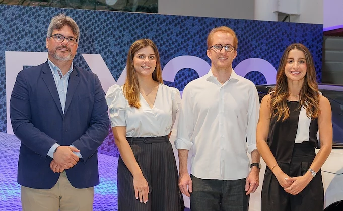 César García, Daniella Pagés, Christian Cabral y Lorena Espaillat.