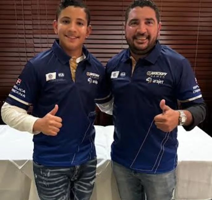 Tomás Urbáez y Sebastián Santana, listos para competir.