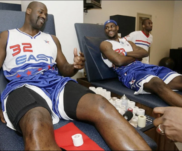 Shaquille Oneal y Lebron james