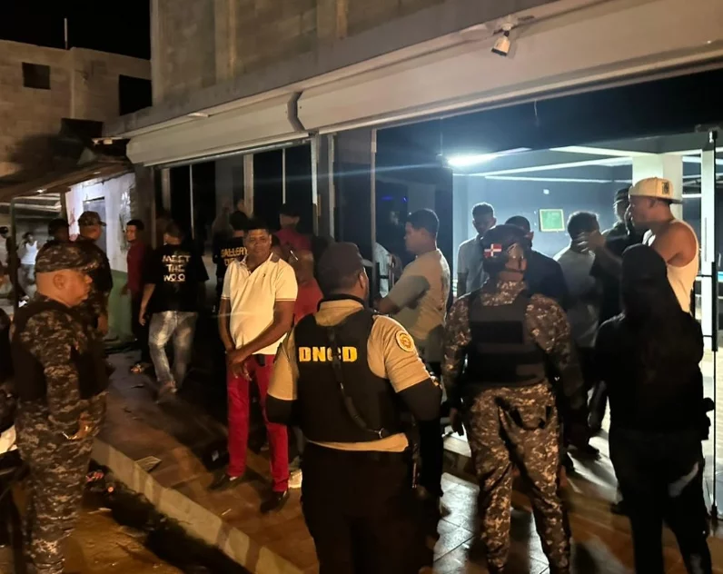 Operativo en Santiago para garantizar la seguridad.