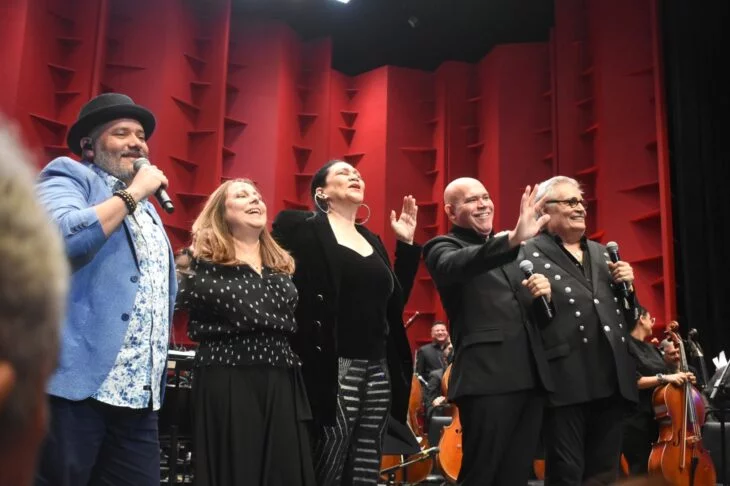Pavel Núñez, Libua María Hevia, Maridalia Hernández, Amaury Sánche y Amaury Pérez