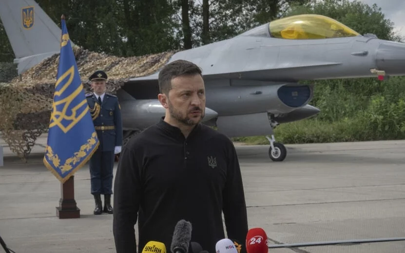 Los aviones F-16 serán usados por Ucrania contra Rusia.