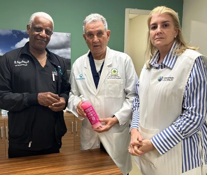 Rafael Ramírez,  José Joaquín Puello y Ana María Marranzini.