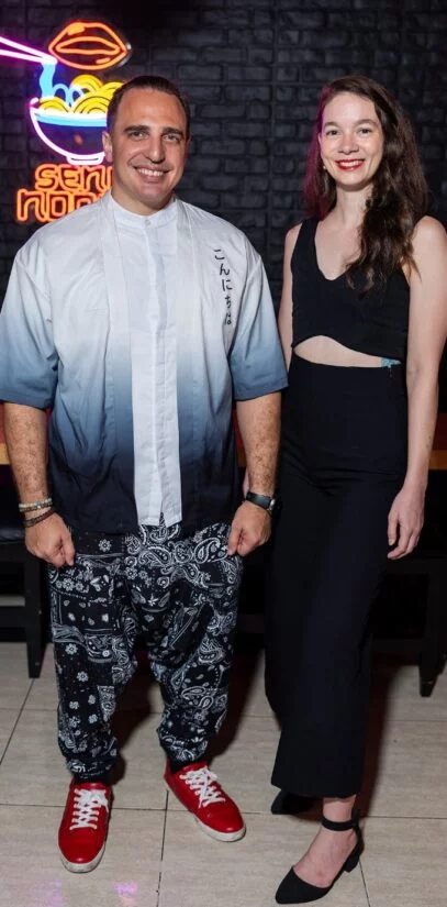 Jaime Viñass y Nellie Espaillat.