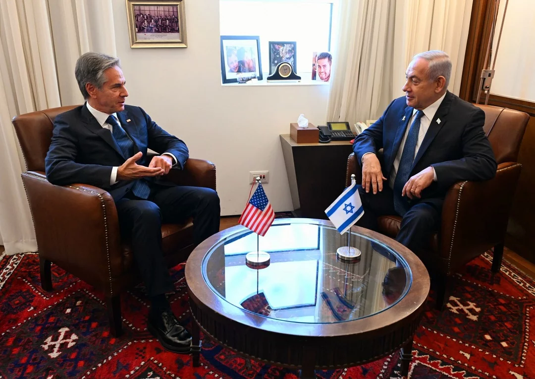 Israeli Prime Minister Netanyahu meets US Secretary of State Blinken in Jerusalem