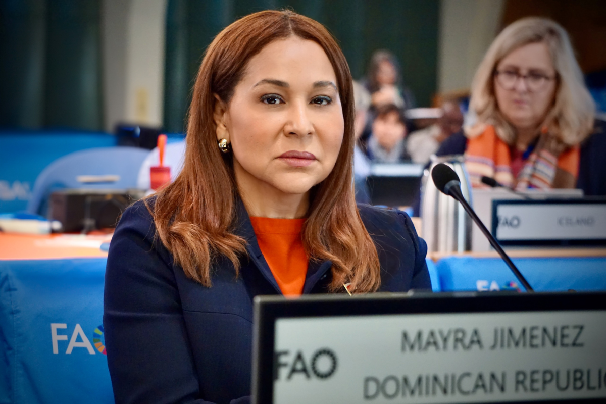 La ministra de la Mujer, Mayra Jiménez. Fuente externa