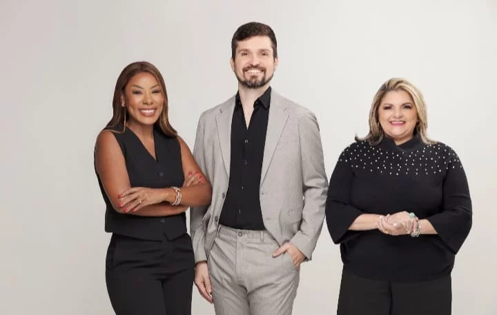 Yanery Villegas, Luis Geraldino y Mónica Báez