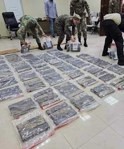 La sustancia estaba camuflada en cartones.
