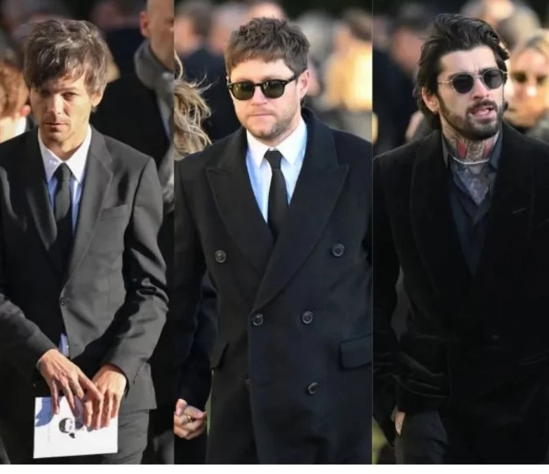 Exintegrantes de One Direction en el funeral de Payne.
