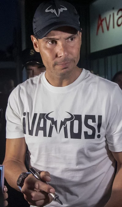 Rafa Nadal llega a Málaga para disputar la Copa Davis