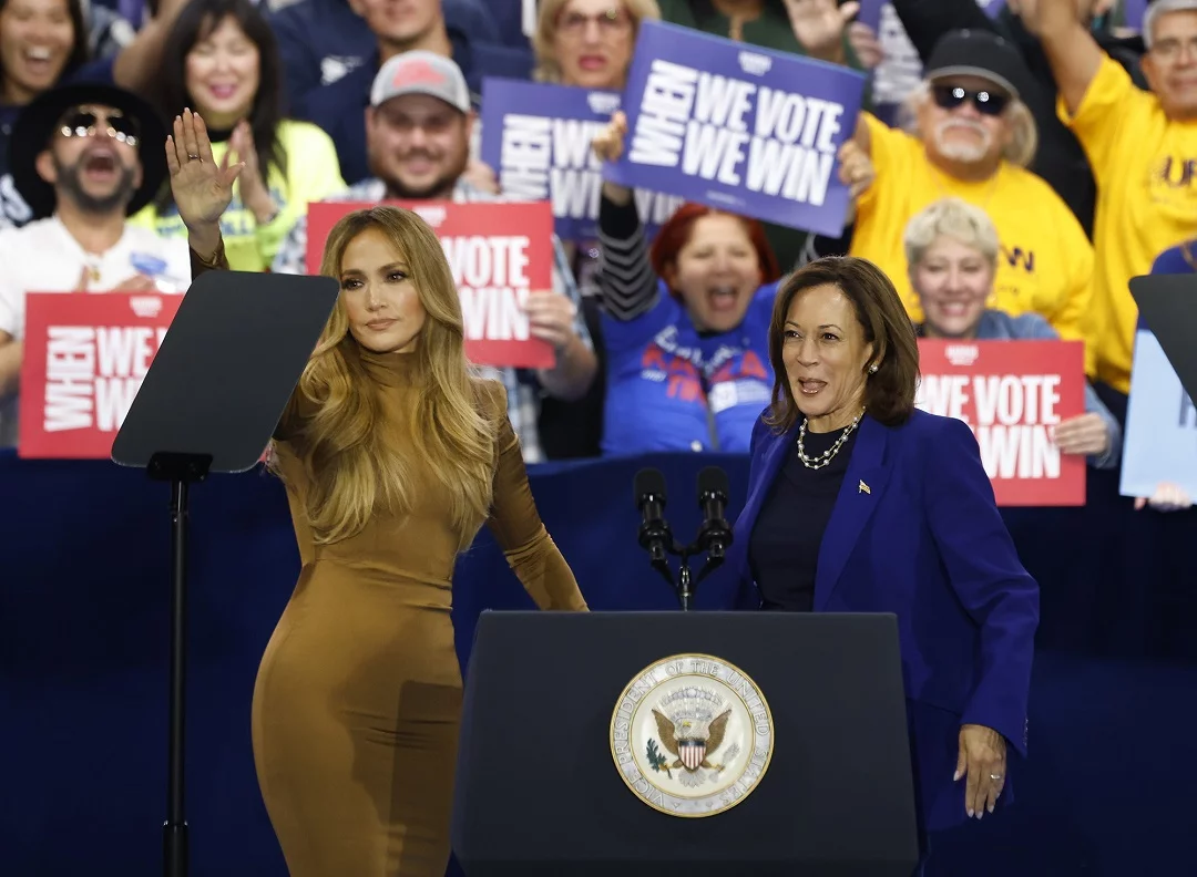 US Vice President Kamala Harris attends campaign event at Craig Ranch Regional Park
