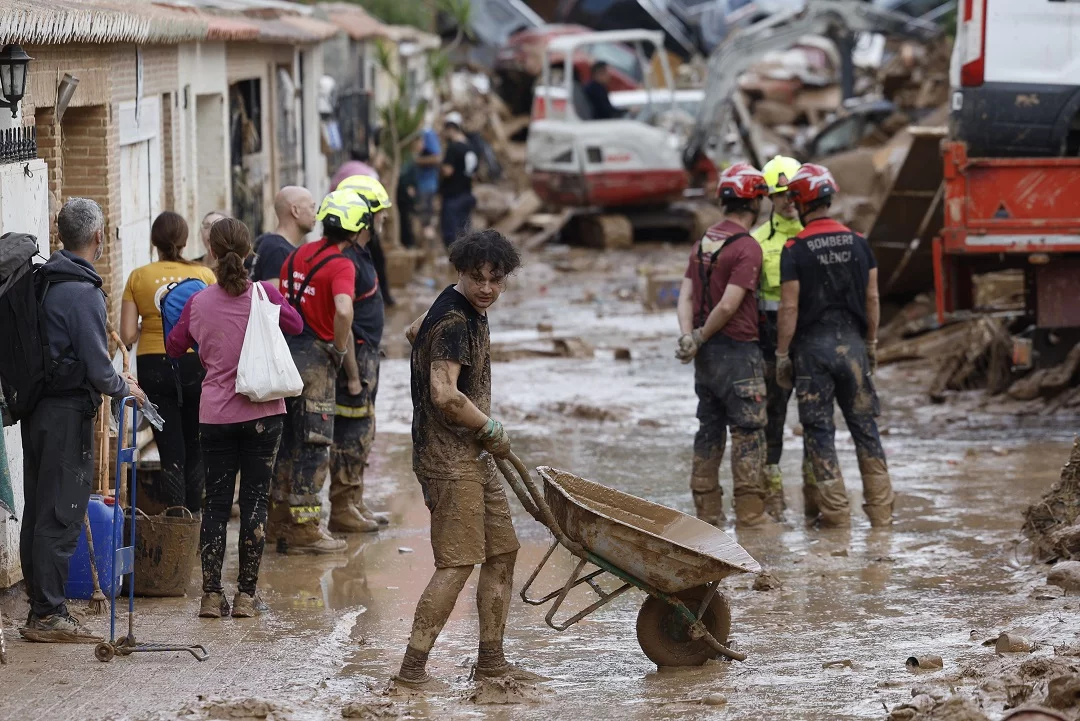 El temporal dejó miles de damnificados en la provincia de Valencia. EFE