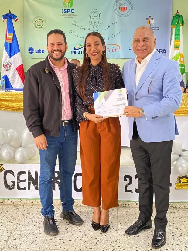 La ceremonia de graduación se realizó en el Centro de Corrección y Rehabilitación Najayo Hombres. Fuente externa.