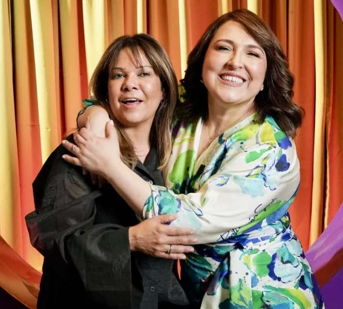 Elka Núñez y  Emelyn Baldera.